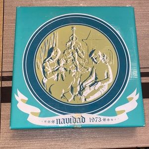 Lladró navidad 1973 collectors plate